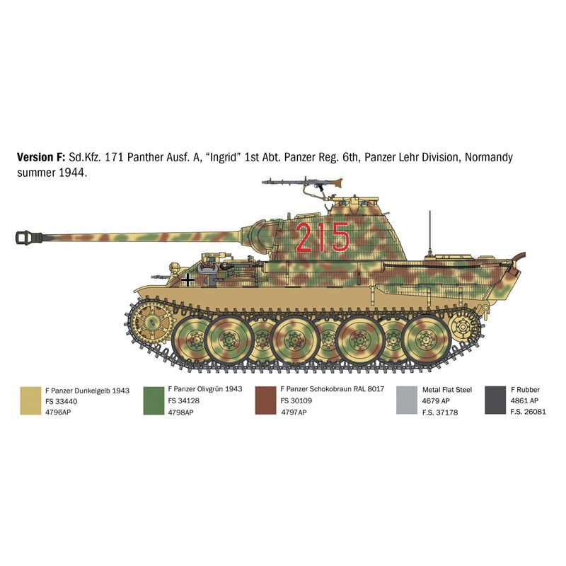 Italeri 0270s Sd.Kfz. 171 Panther Ausf. A